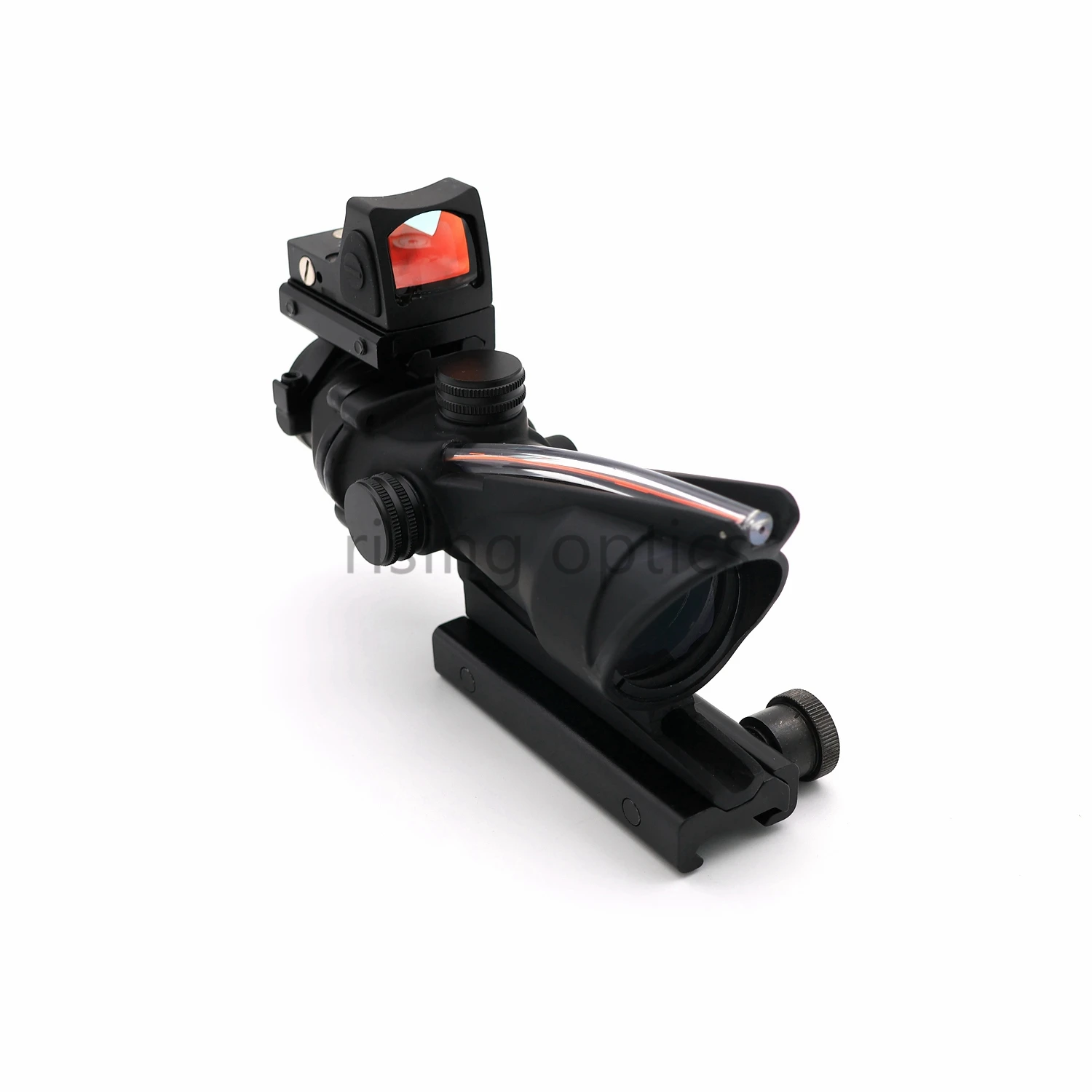4x32 ACOG Tactical scope Real Fiber Optics With RMR Illuminated Red Dot