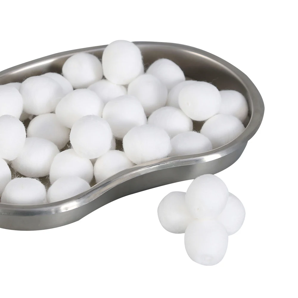High quality good health 100% pure cotton absorbent disposable medical wool pad dental cotton roll