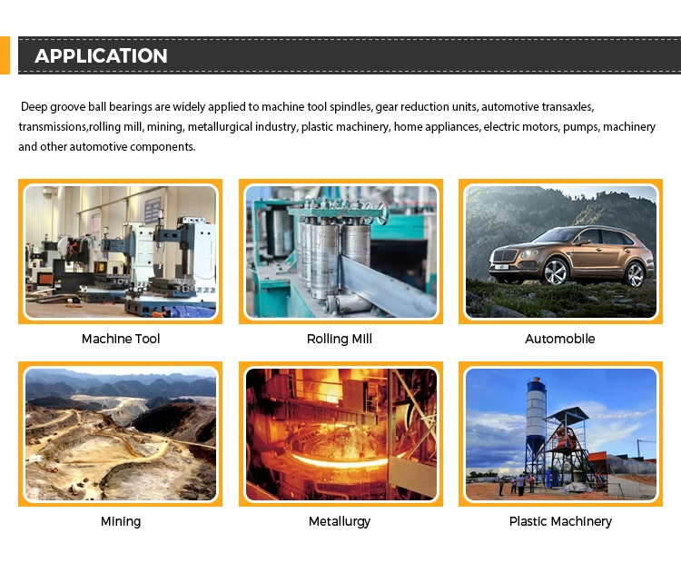 High Performance Chrome Balls Travel Motor Bearing Free Samples Deep Groove Ball Bearing 6204