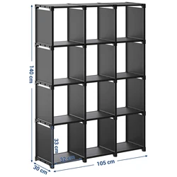 12 кубиков книжный шкаф игрушечный шкаф для хранения организаторов в виде книжной обложки 4-ярусный выставочный стенд для офиса книжная полка Сделай Сам полки для шкафов