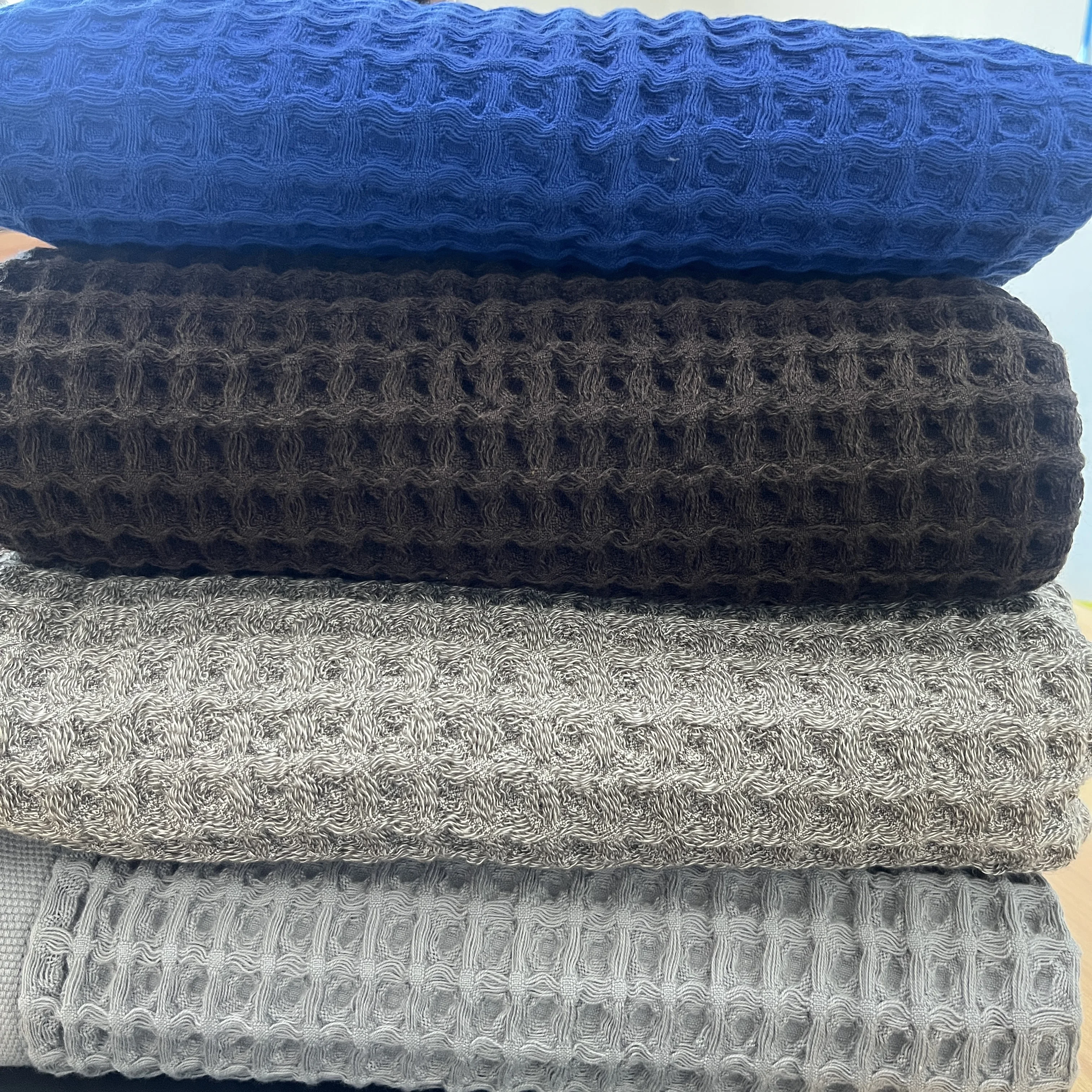 Brand New Gots Organic Waffle Bath Sustainable Towel Towels Luxury 100% Cotton Waffle Towel With Factory Price