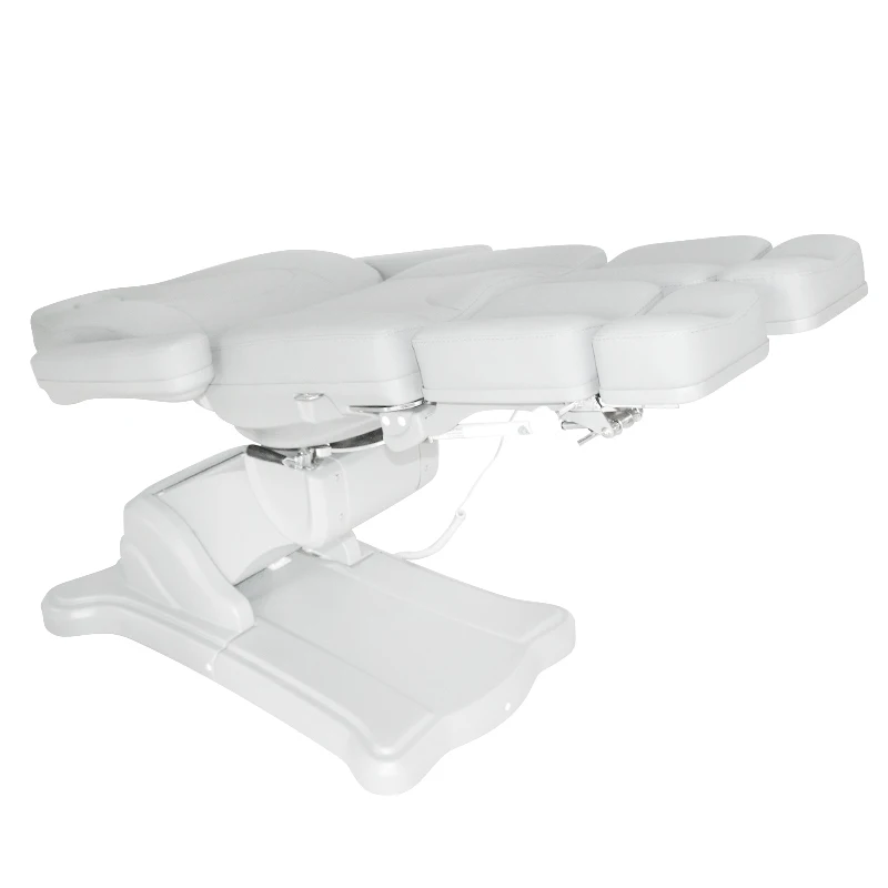 
 White salon furniture 3 motors electric facial bed beauty chair  