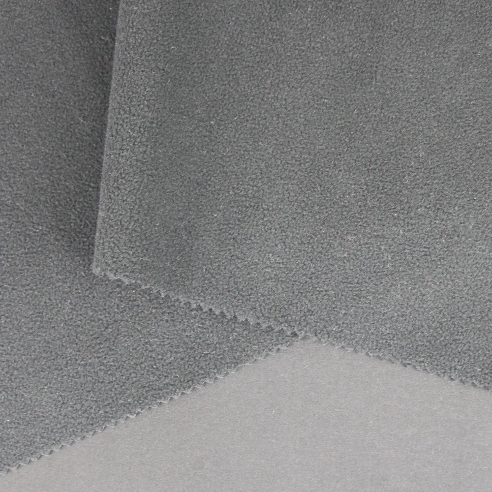 Весна-осень, полиэстер, спандекс, тканая простая флисовая ткань для дешевой одежды пальто