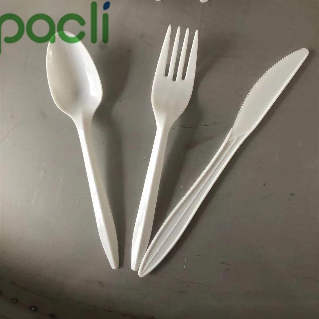 100% BioDisposable custom CPLA cookware cutlery sets individually packaging 100% PLA tableware for restaurant party