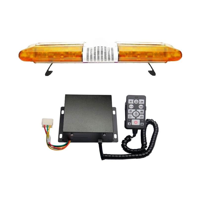 105Cm High Power Flashing Car Beacon Lamp Led lightbar Blinker Warning Light Bar With Siren SPK