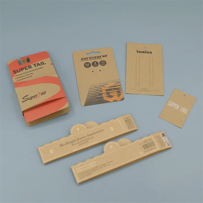 Customized Insert Cards Packaging Cardboard Wrap Around Paper Blister Hanging Display Header Card Sliding Blister Card