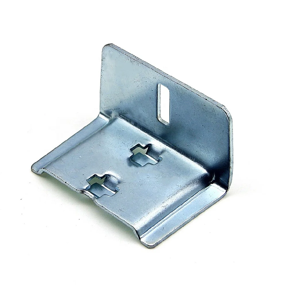 
steel zinc plated bed side rail corner angle hook frame connector adjustable bracket 