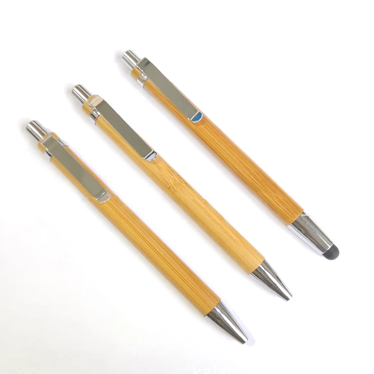 Subli-forward High Quality Recycled Bamboo Ball Pen Custom LOGO Eco Friendly Wood Ballpoint Pen for Engraving Blanks Printing