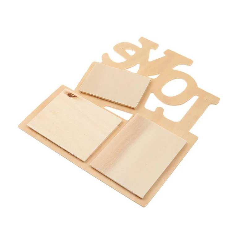 wedding present wooden hanging frames toy DIY LOVE photo picture frame
