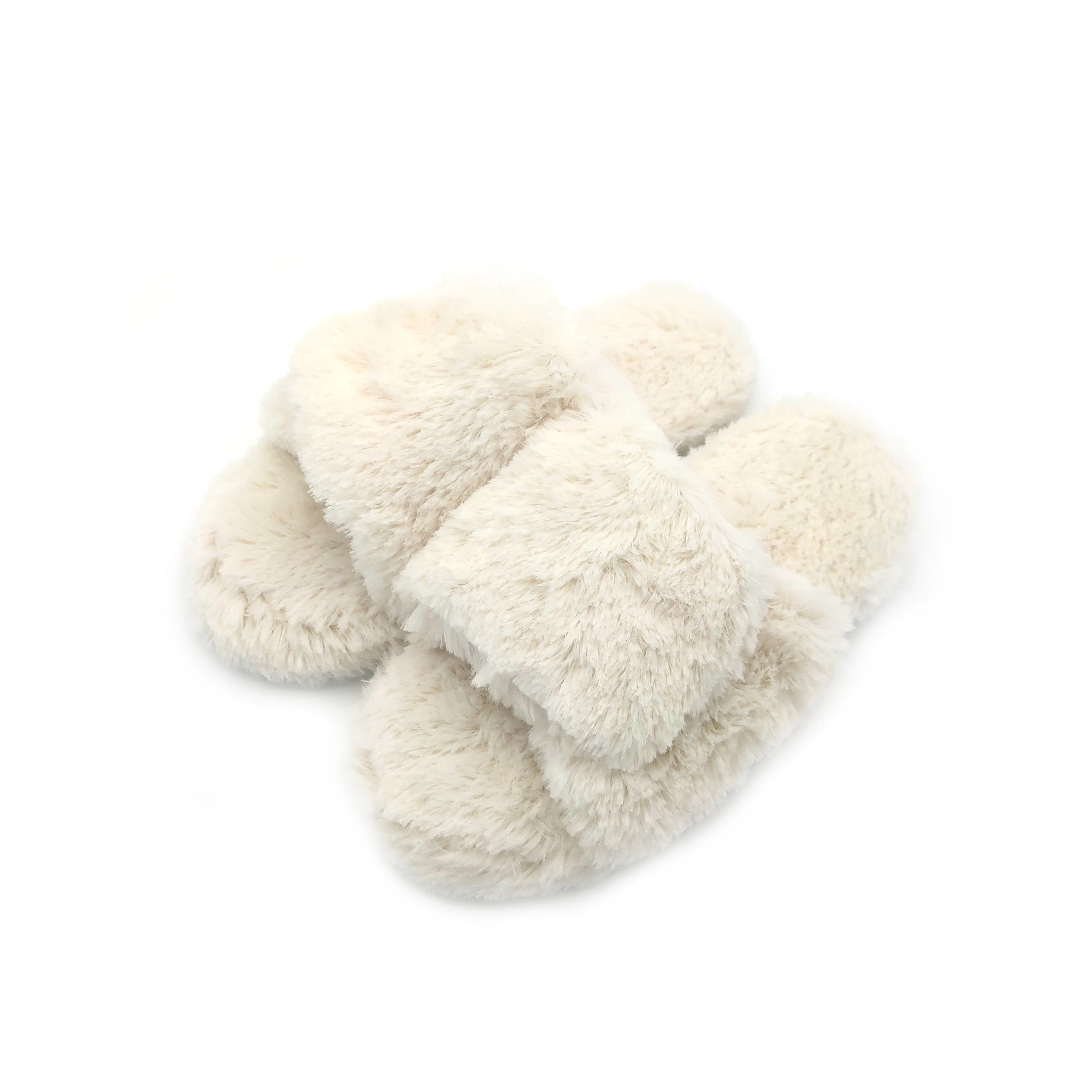 Autumn and winter new rabbit plush contracted leisure fashion home anti-slip light warm slippers