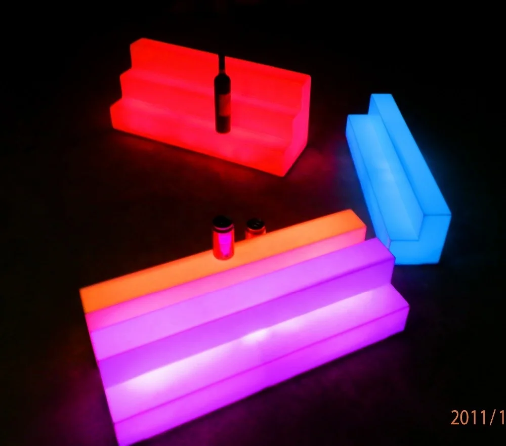 2021 China factory hot selling plastic led wine bottle holder & LED ice bucket for sale