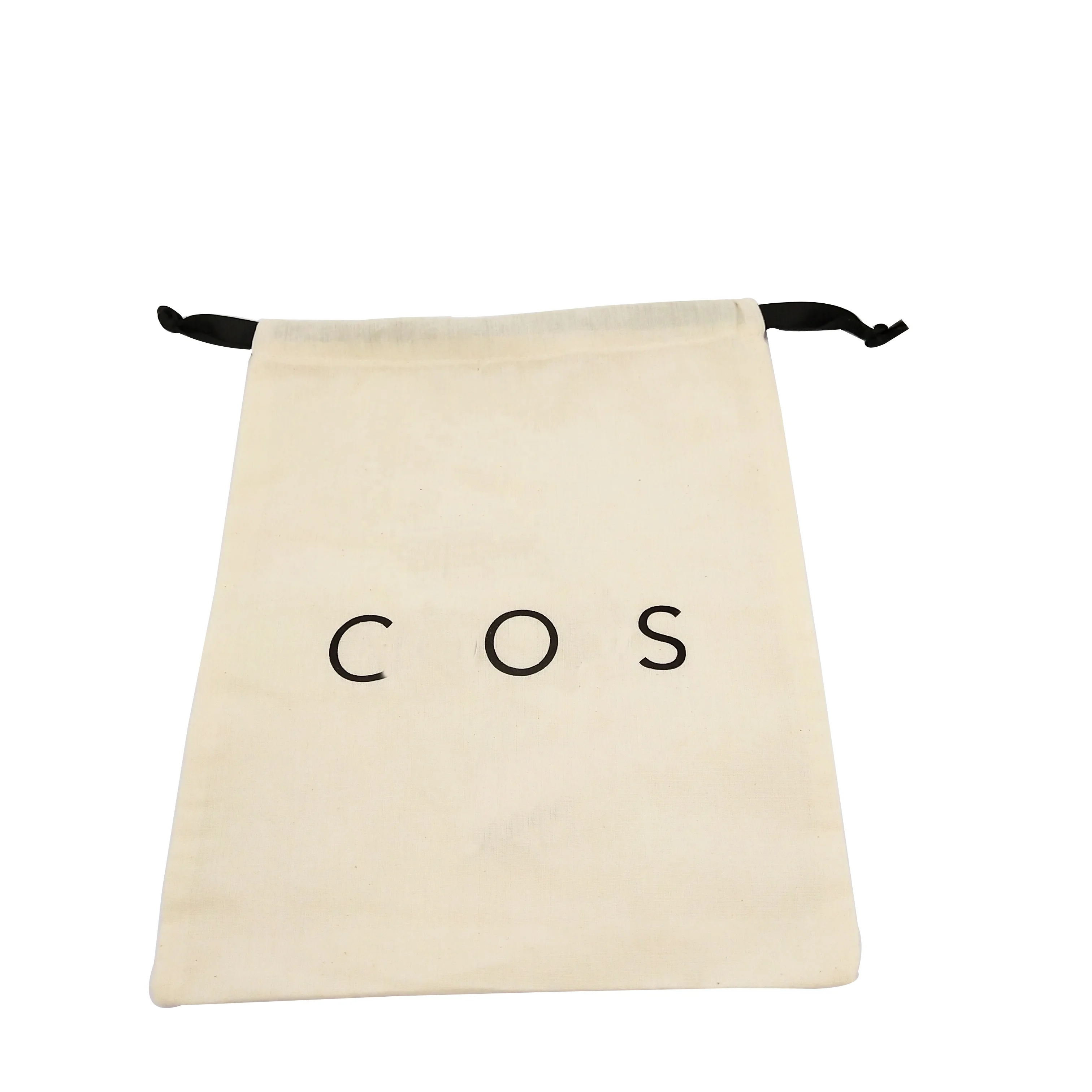 Personalized Wholesale Custom Printed Organic Cotton Drawstring Bag Pouch