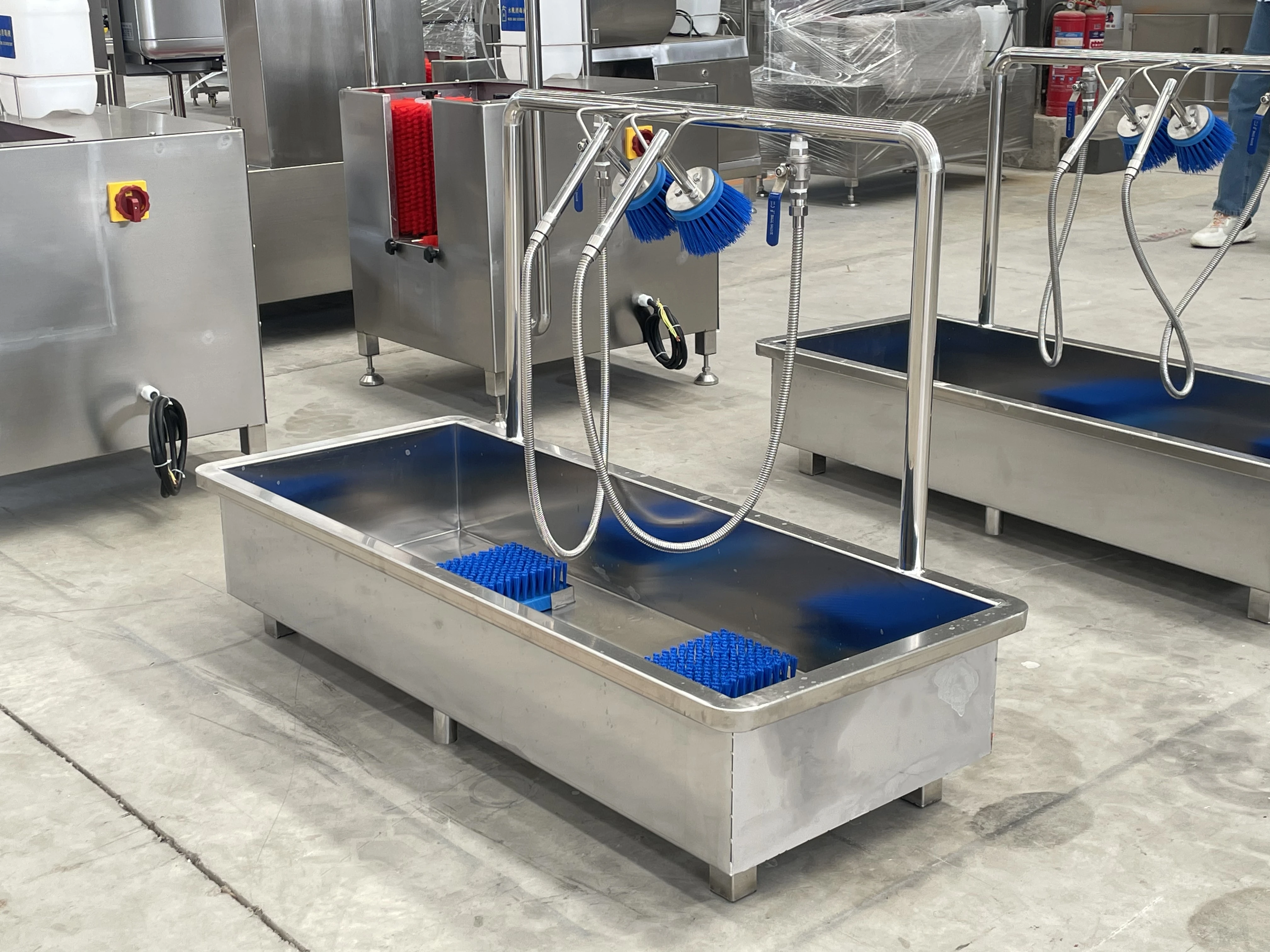 automatic Boot washer boot sole cleaning machine for hygiene cleaning station