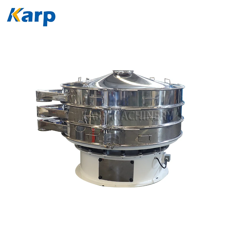 Multi-layers Rotary vibrating sieve Konjac Starch round vibration screen for Powder Granule