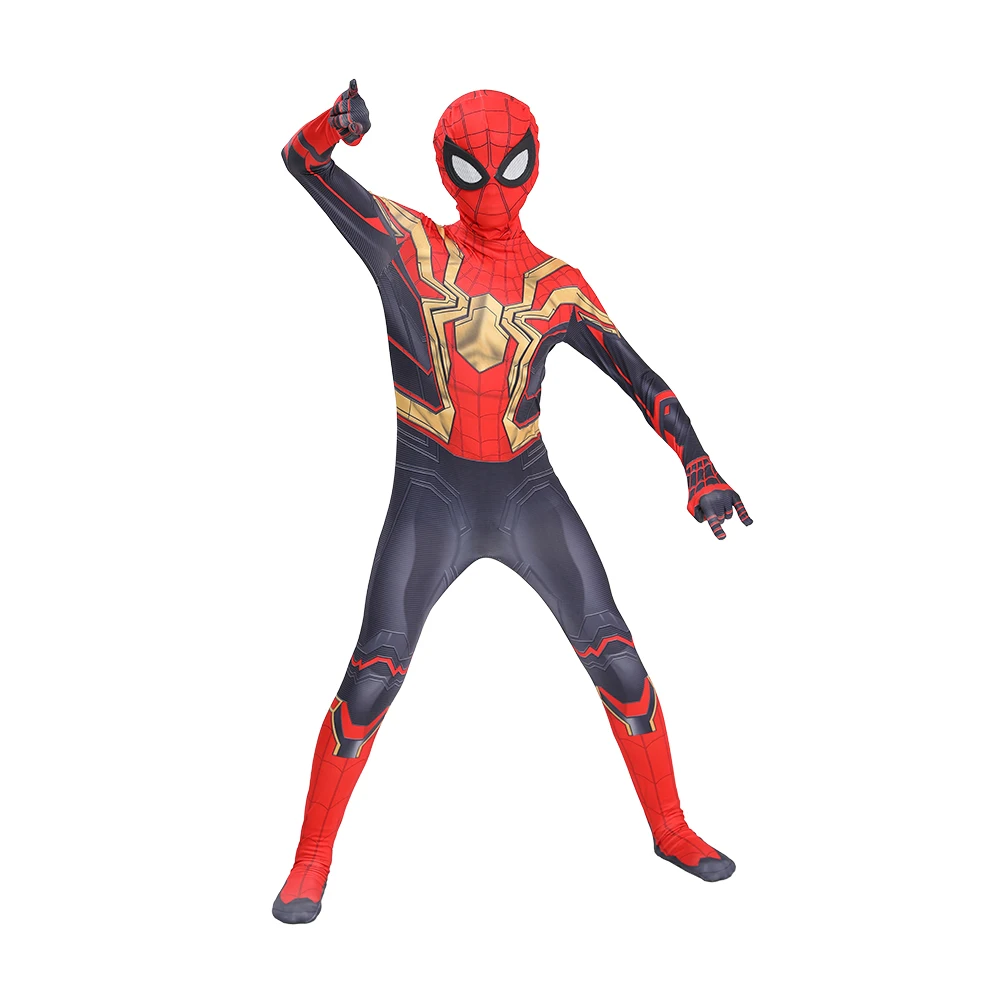 22STYLES Unisex Kids Superhero Spiderman Costume Set 3D Style Halloween Cosplay Bodysuit for Boys and Girls for Adults