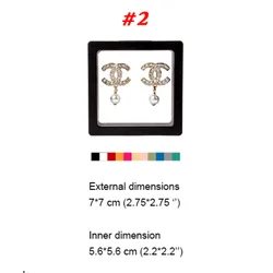 Promo Uptodate Wholesale Orange 3D Floating Frame Display Case Jewelry Coin Gem Stone Travel Organizer Packaging Box With Stands