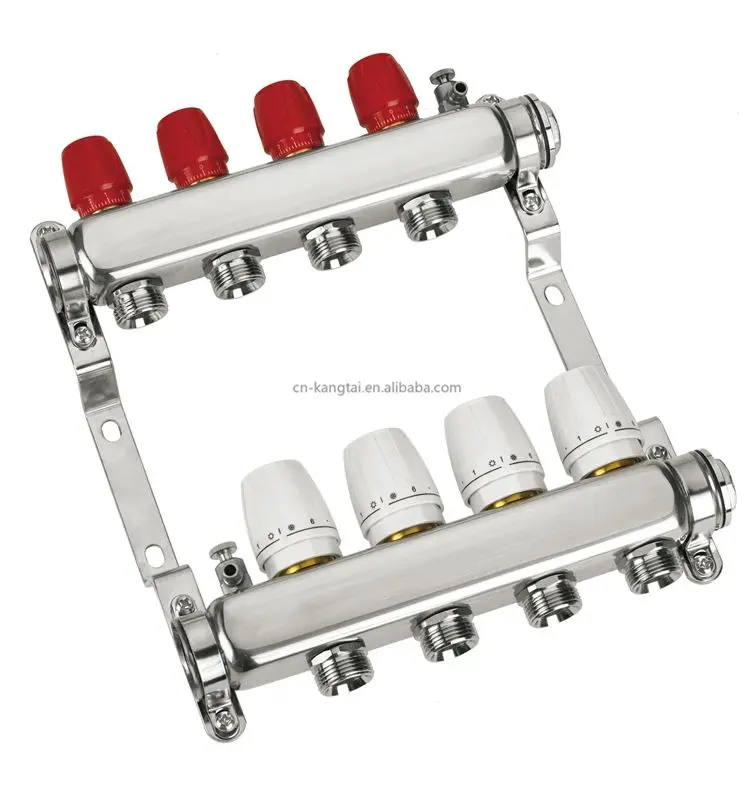Hydro Stainless Steel Sanitary Pipe Manifold stainless steel manifolds Floor Heating Forged Water Manifold