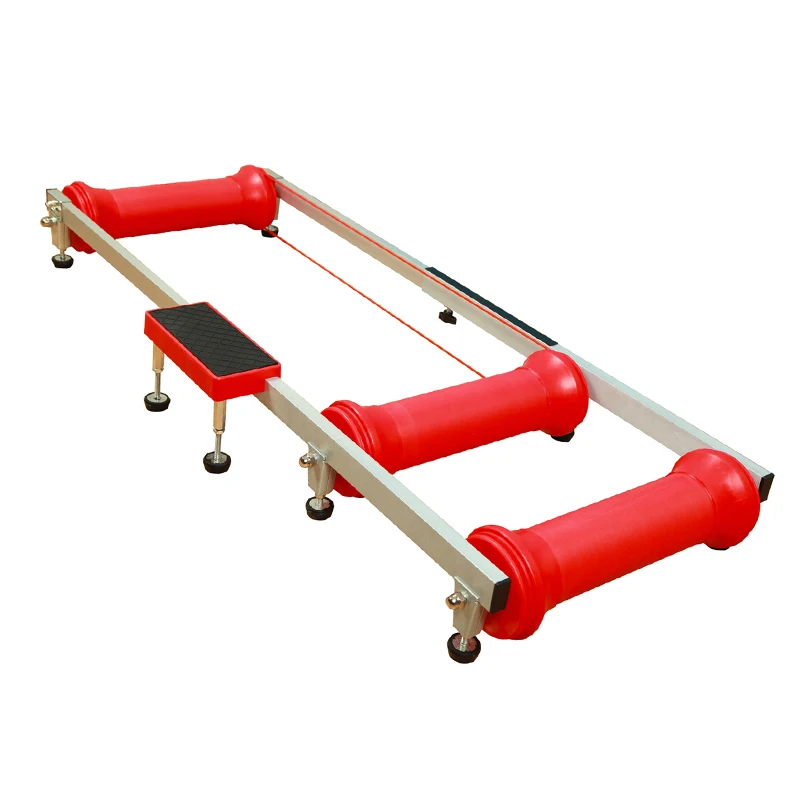 Blue and red bike roller training indoor bicycle exercise bike trainer rollers stand rack bicycle trainer roller for bike