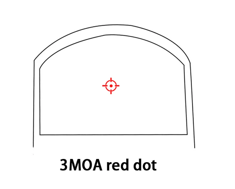 Оптический прицел Derry 1X34X25, прицел с красной точкой 3MOA, прицел для пистолета и винтовки