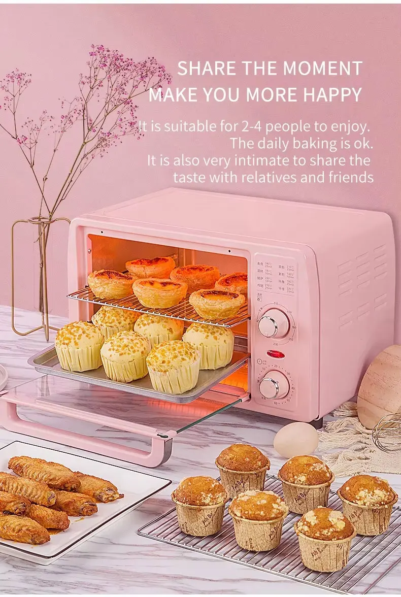 2024 New Mini 13L Electric Oven Household Multi-Function Baking Electric Oven Smart Fruit Drying Electric Oven