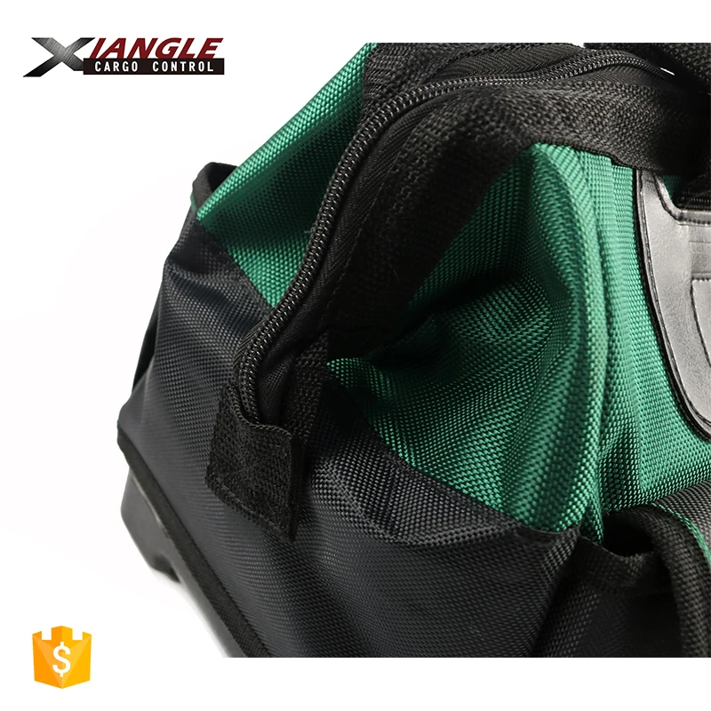 10 in  Hard Base heavy duty 16 inch Polyester Electrician with Shoulder Belt nylon toolkit oxford fabric Tool Bag