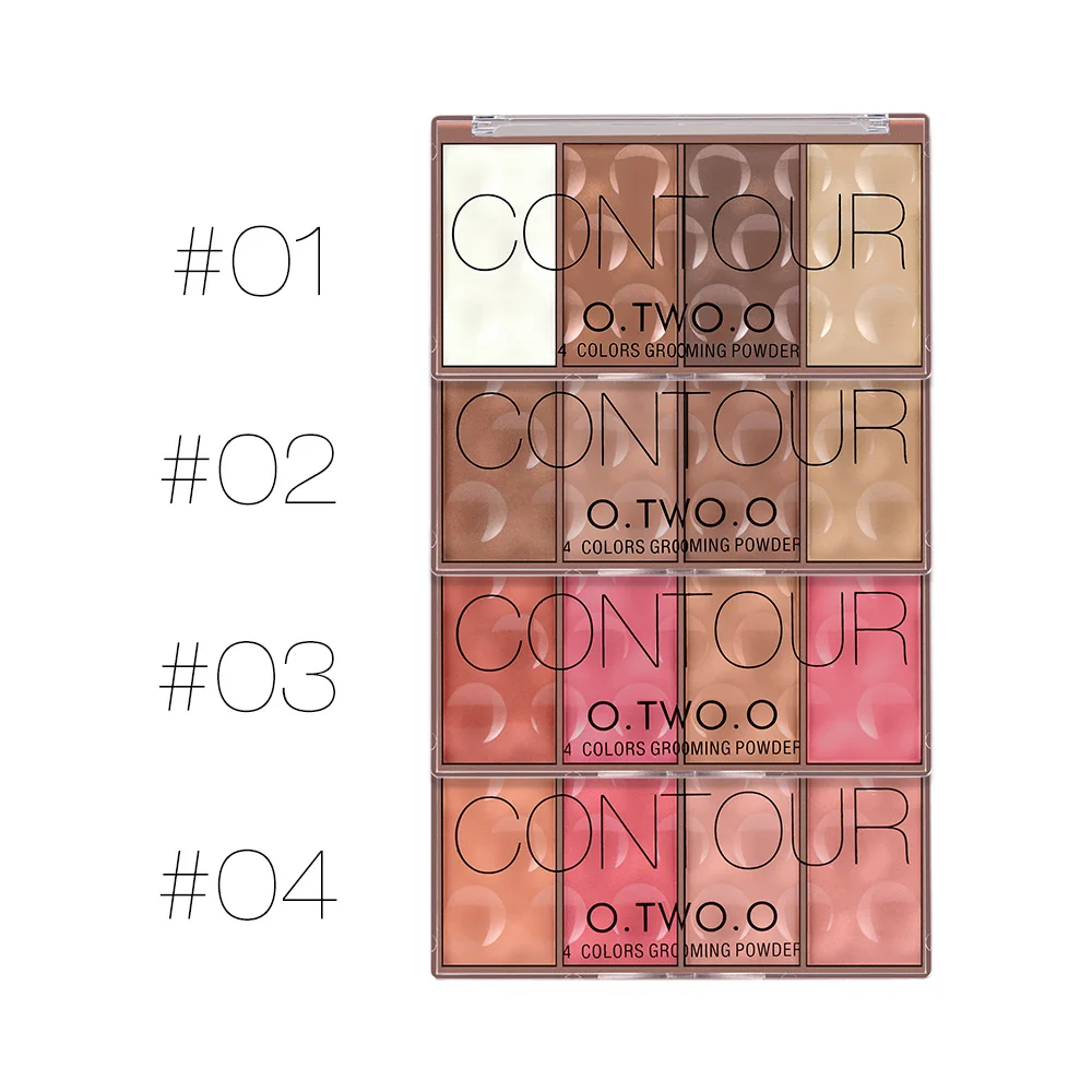 O.TWO.O Free Sample New 4 Options Matte Eyeshadow Long Lasting High Pigment Pearl Colors Eyeshadow Palette