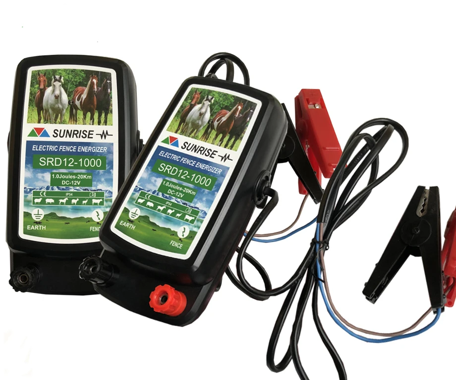 PV Protection 12 V  Battery and solar electric fence energizer for horse farm