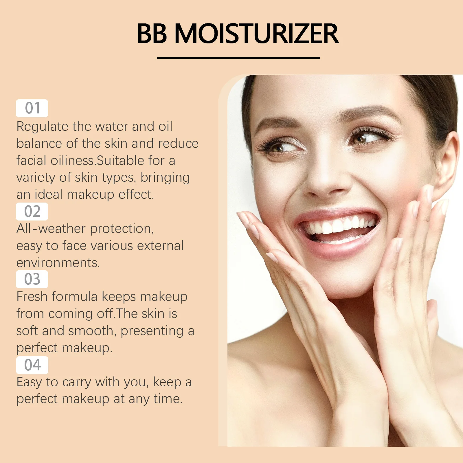 Natural Skin Color BB CC Cream Series Moisturizing Concealer Light Base Isolating Liquid Foundation Nude Makeup Protective
