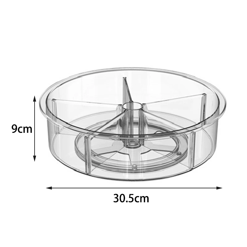
LS0007 Hot Selling Acrylic Bathroom Organizer Lazy Susan Organizer Transparent Rotary Table For Seasoning Bottle 