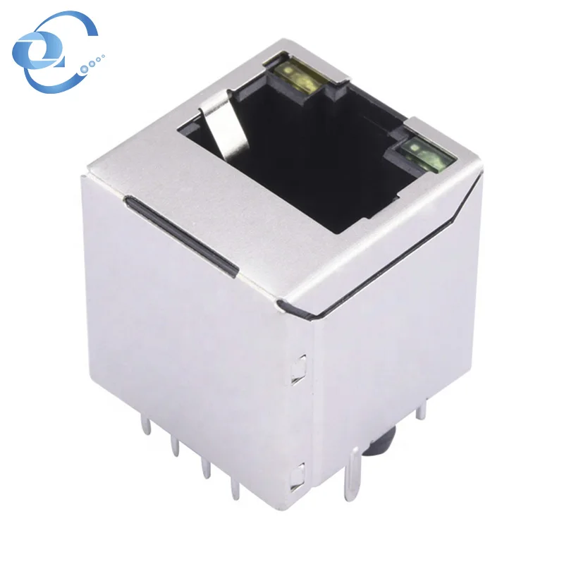 Vertical Mount Ethernet Transformer 8P8C Car 6 100M RJ45 Female Connector Machine