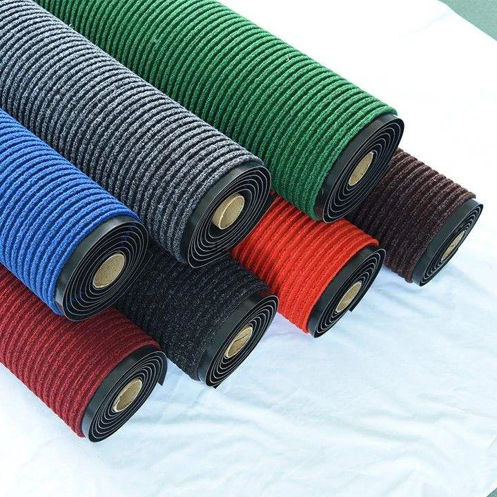 Enhance Safety with Non-Woven Twin-Ribbed Anti-Slip Entrance Mat for Welcoming Guests with a Durable PVC Floor Mat