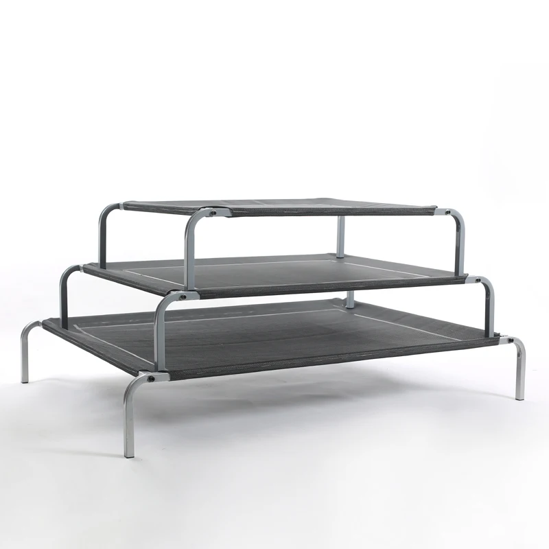 Customization Outdoor Pet Trampoline Resistant Dog Bed Hammock Cot Portable Raised Elevated Pet Bed Breathable Mesh Hammock