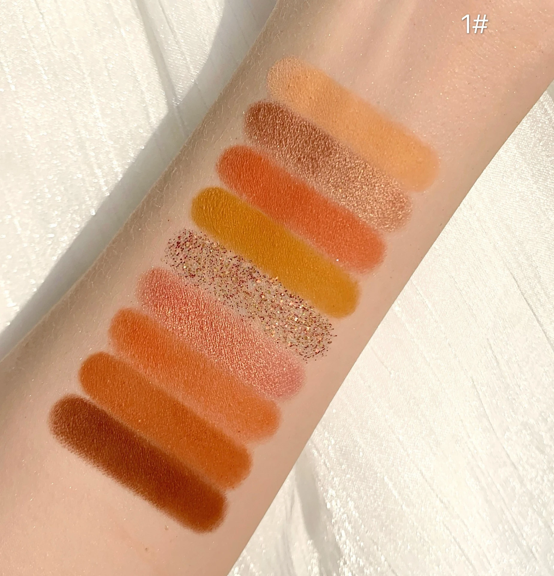 Glitter Vegan Cosmetics Colorful High Quality Nude Custom Logo Private Label Shimmer Makeup Eyeshadow Palette