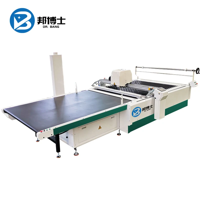 Sell Well leather garment PU jacket flocking cloth Muti-lay fabric insole  CNC cutting machine