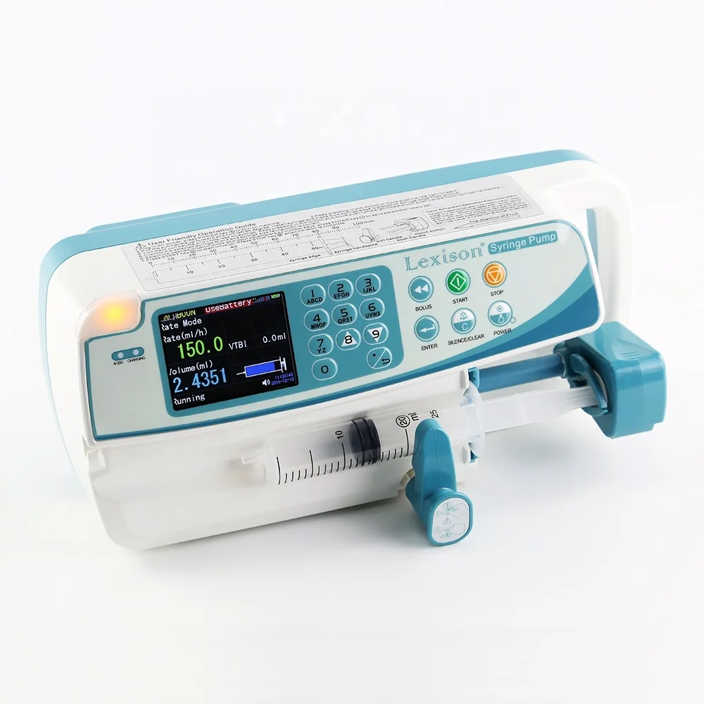 
China Supplier Ambulance use Medical Syringe Infusion Pump 