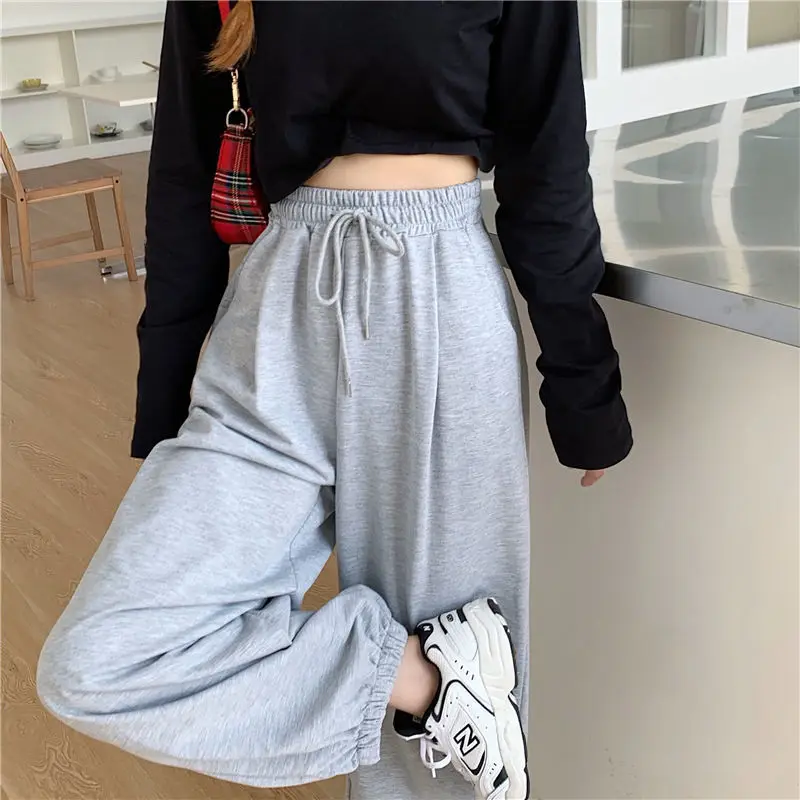 spring 2022 women s clothing baggy pants custom sweatpants for Women Baggy Oversize Sports Pants Trousers Joggers Streetwear