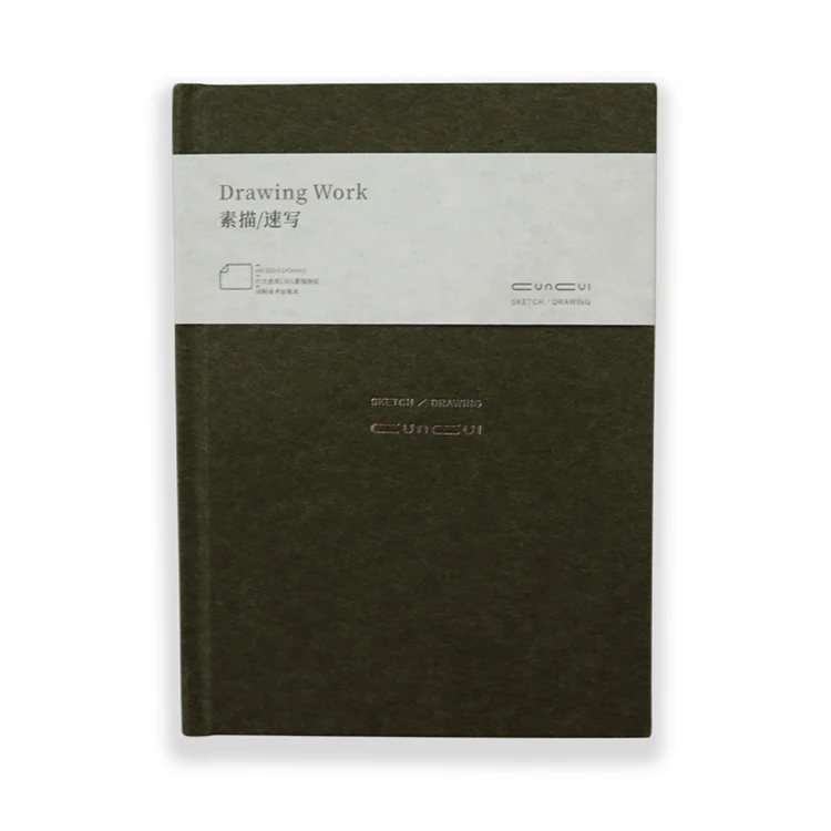 Custom Your Logo Fashion Design Thin A6 Travel Mini Painting Blank Sketchbook A5 Hard Cover