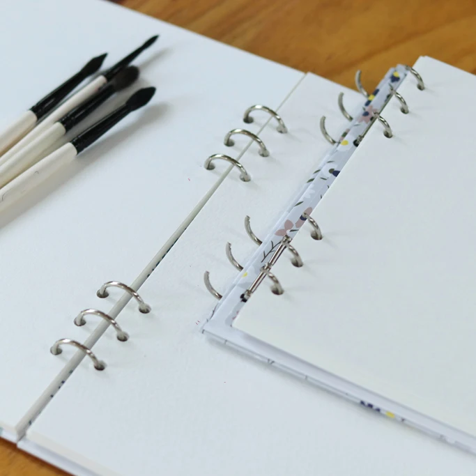 Potentate Watercolor Paper book work collection loose leaf Hot Press 260x260mm