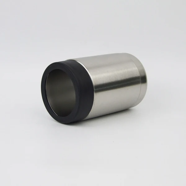 12oz Double wall stainless steel vacuum insulated beer bottle insulator metal can cooler holder can coolers