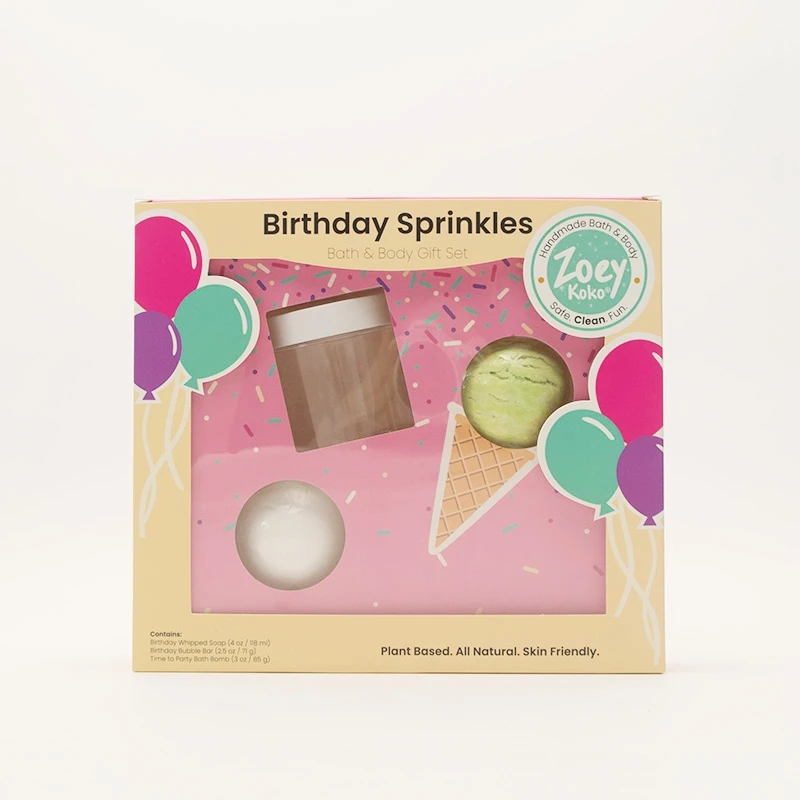 Die cut window soap retail packaging custom toy packaging bio degradable display gift box with clear window