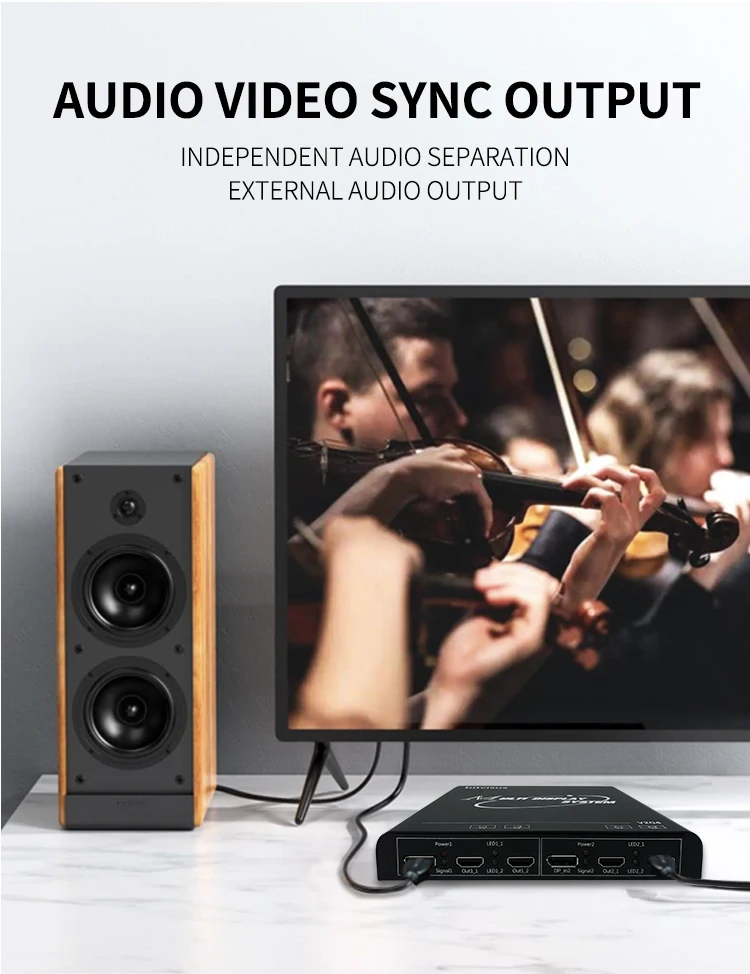 Professional  3D 4K TV WALL Processor8K 2X2 1X4 video wall controller 4k