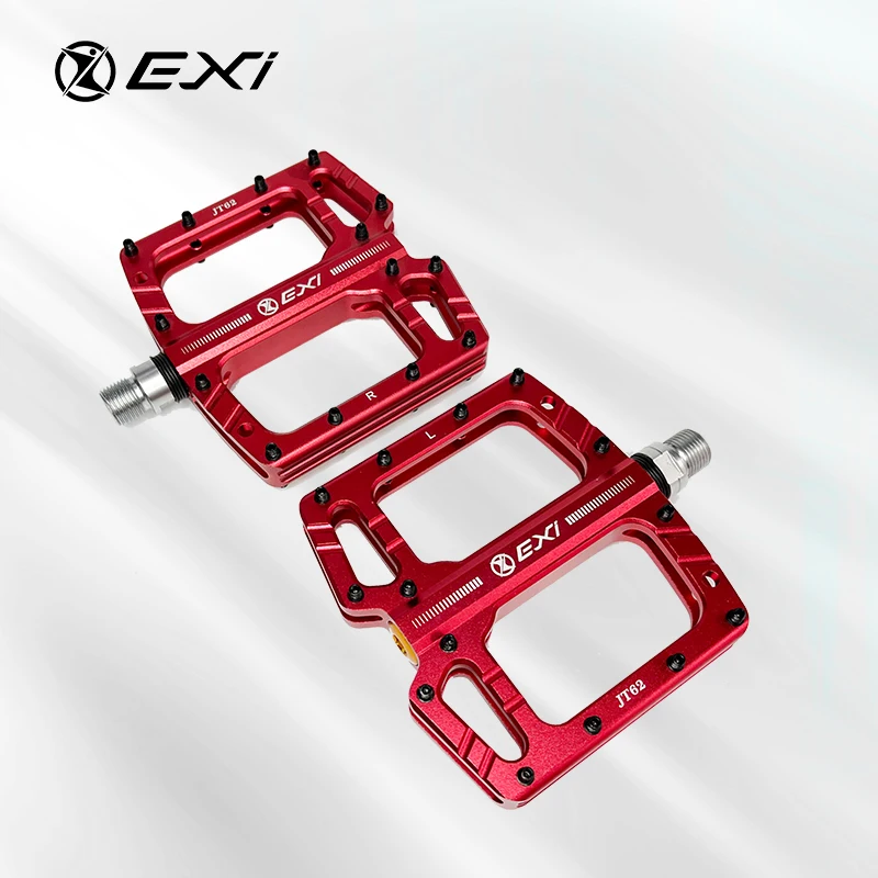 Hot Selling JT62 Bicycle Pedals AL6061 CNC Encouraged Red Anodized 1 Pair BMX Mountain Summer Cycling Mtb Cruisers Alloy MOQ