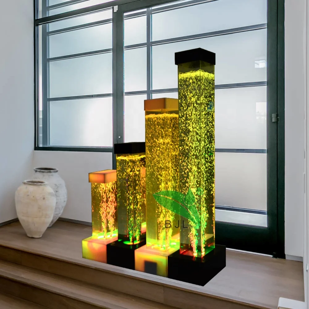 Led Light Color Changing Restaurant Water Bubbles Table Lamp