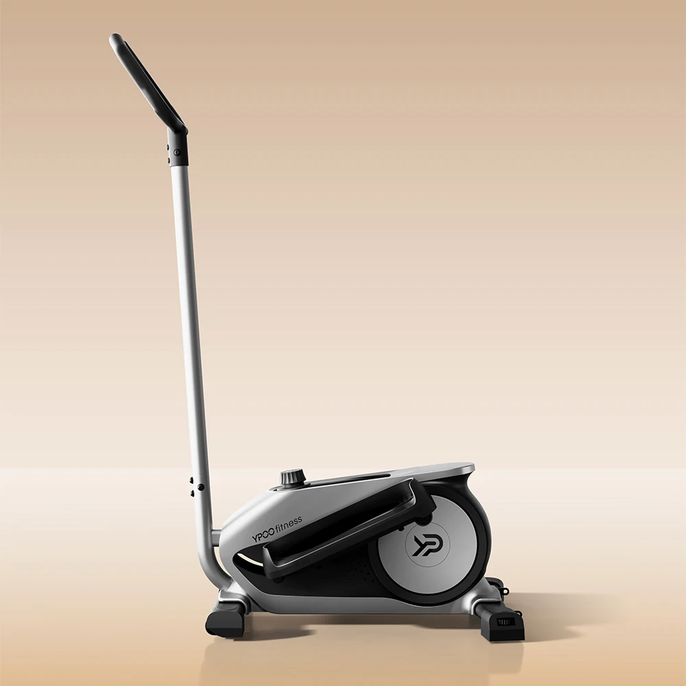 YPOO Mini Under Desk elliptical 16 grade resistance adjustable smart Elliptical Machine Cross Trainer stepper with YPOOFIT APP