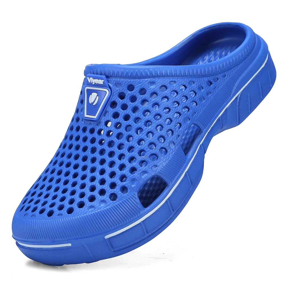 
Boys Lightweight Quick Dry Beach Sandals Summer Courtyard Slippers Outdoor Antiskid Soft EVA Kids Garden Clogs 