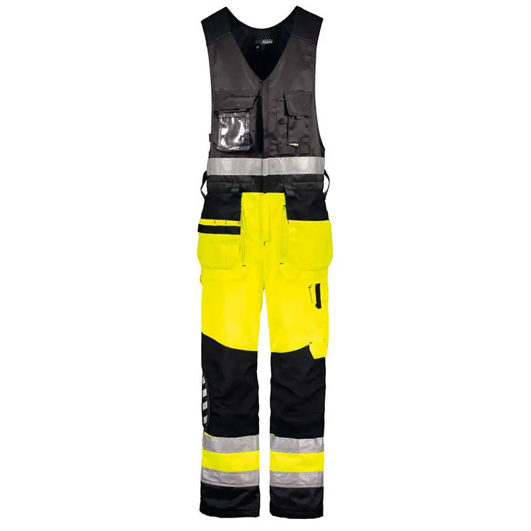 HBC Reflective one-piece overalls bright color wear-resistant waterproof 300D Oxford fabric engineering suspenders