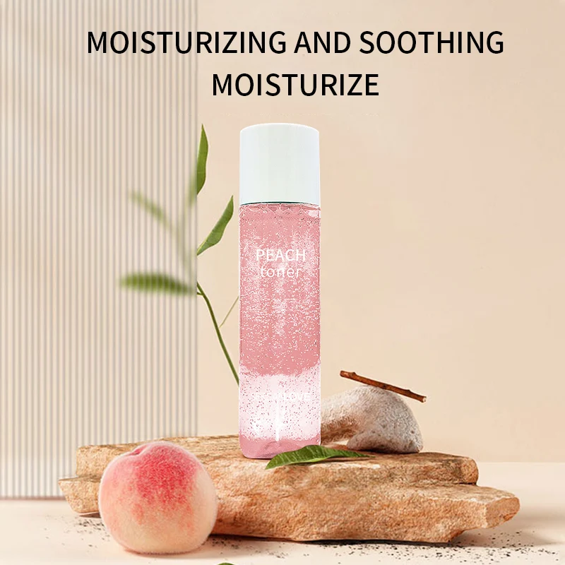 SERSANLOVE Hot Sale Organic Face Skincare Hydrating Peach Toner Anti Aging Facial Astringent Essence Toner Korean OEM Adults