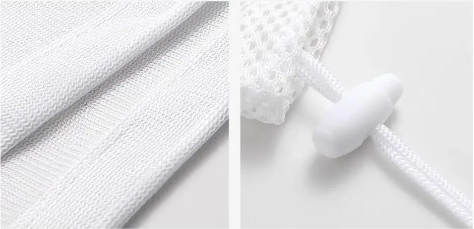 Custom Size Gift Drawstring Promotion Recycled Nylon Reusable Net Polyester Mesh Bags