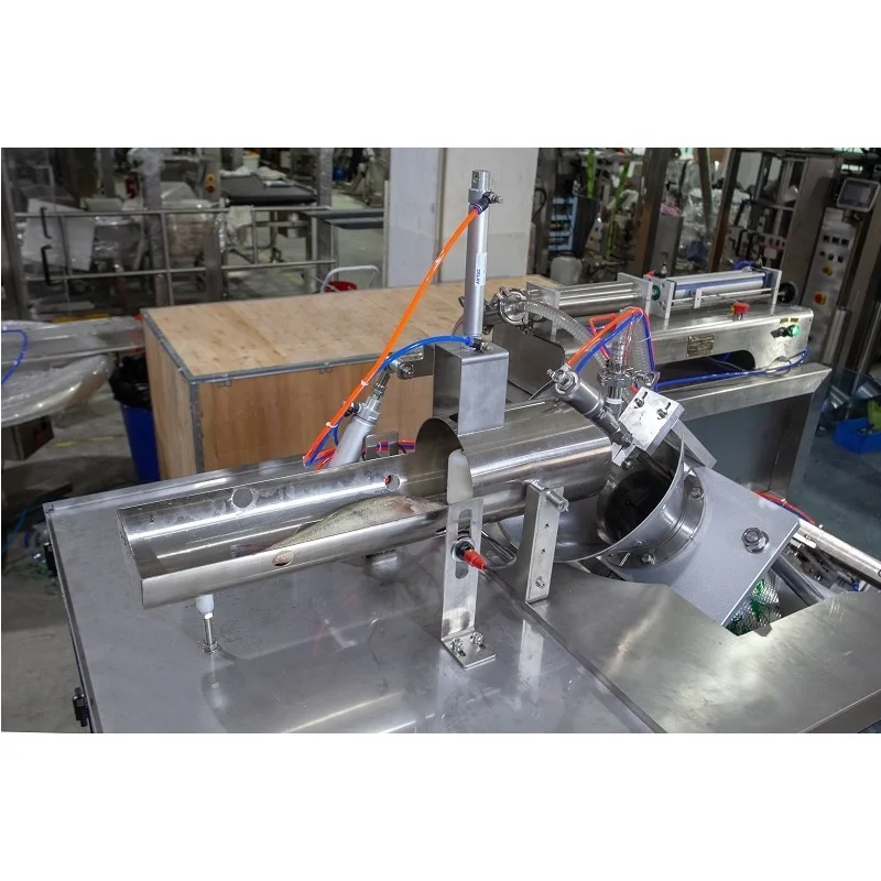 Landpack Full Automatic Live Fish Inclined Vertical Packaging Packing Machine With Airless Bag Type Pillow bag