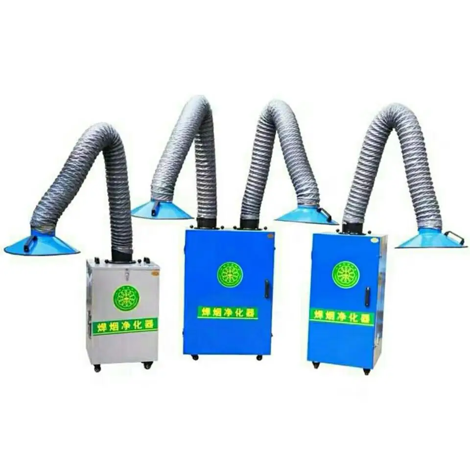 Welding Smoke Fume Extraction System Laser Metal Fume Extractor With Flexible Suction Arm
